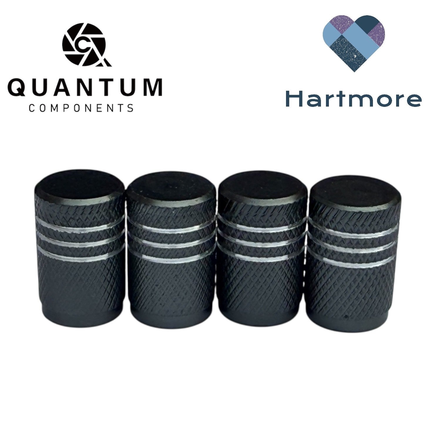 Alloy Tyre Valve Dust Caps (x4) - Universal Fit For All Cars, Bikes, Motorbikes