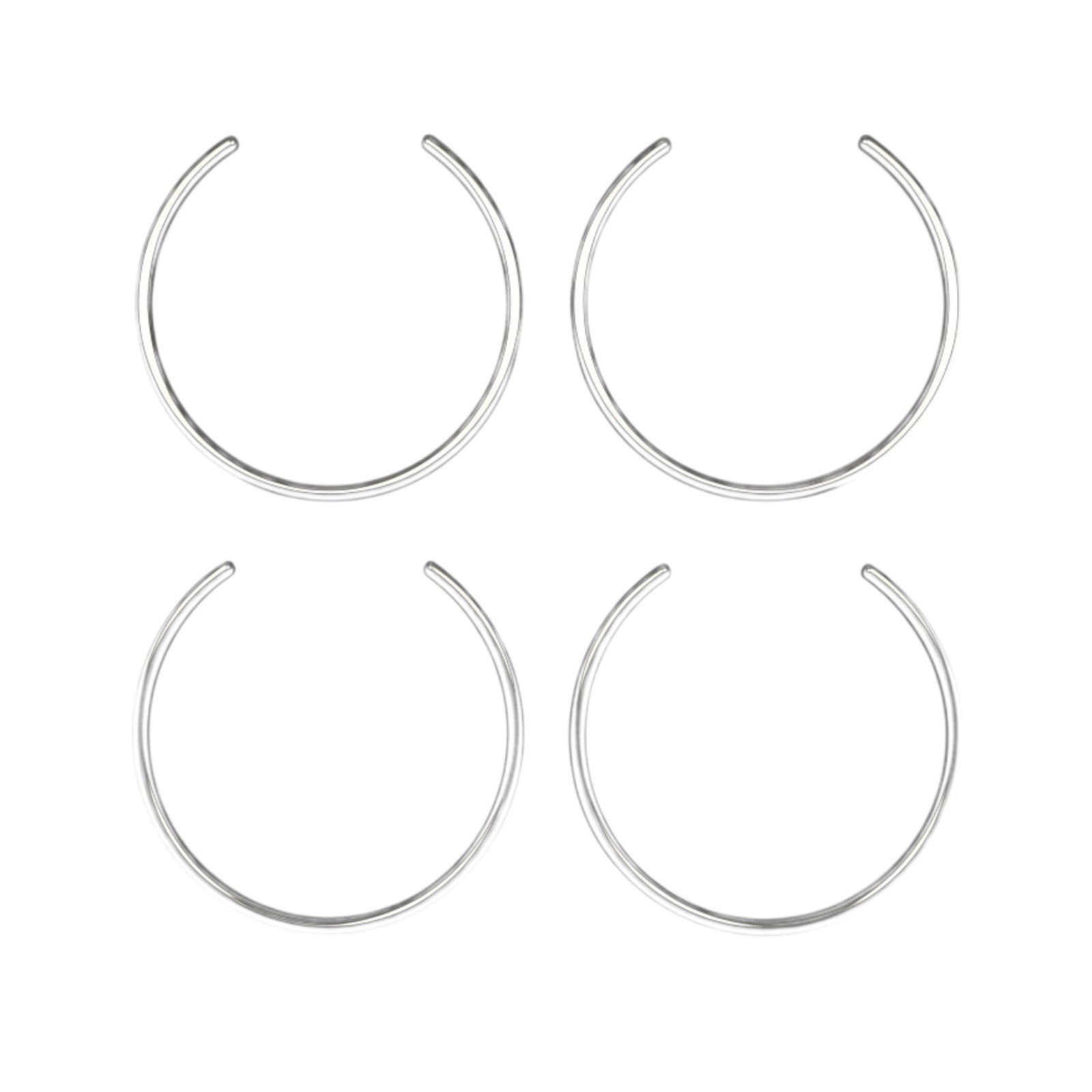 Fiat 500 Compatible Clips Cap Securing  Rings Aftermarket  x4 (set of 4)