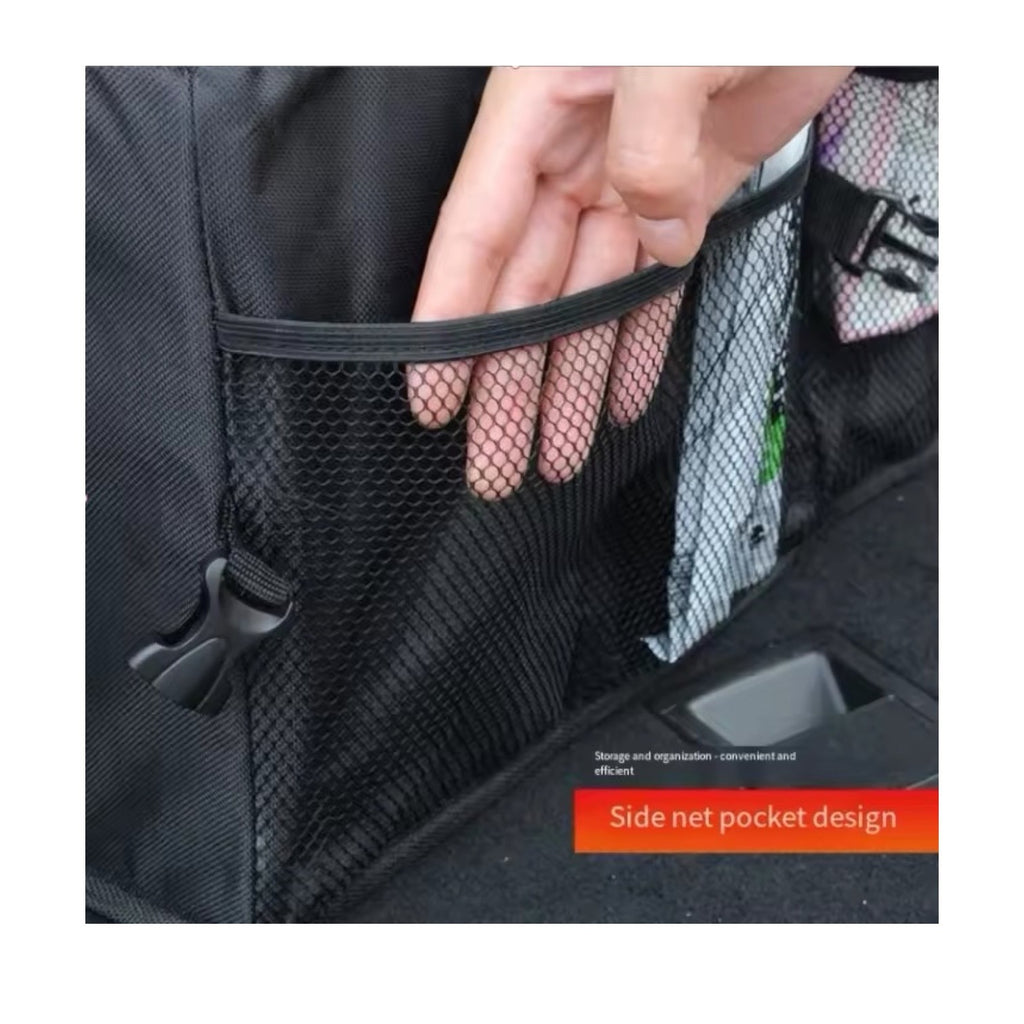 BLACK HEAVY DUTY COLLAPSIBLE CAR BOOT FOLDABLE ORGANISER TIDY STORAGE BOX