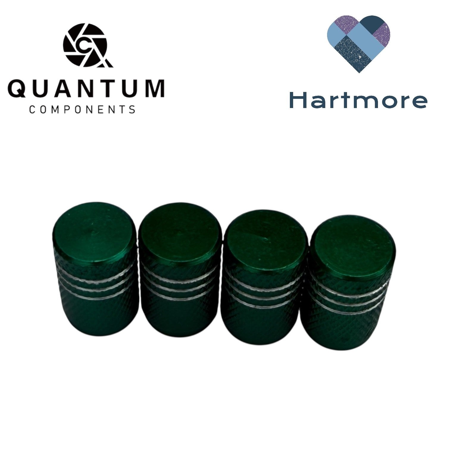 Alloy Tyre Valve Dust Caps (x4) - Universal Fit For All Cars, Bikes, Motorbikes