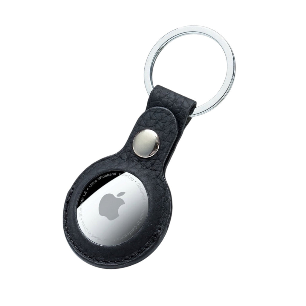 AirTag Case For Air Tag Cover Tracker PU LEATHER Car Key Chain Ring Holder