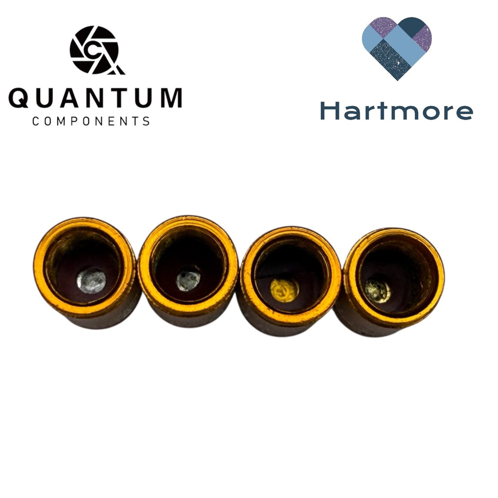 Alloy Tyre Valve Dust Caps (x4) - Universal Fit For All Cars, Bikes, Motorbikes