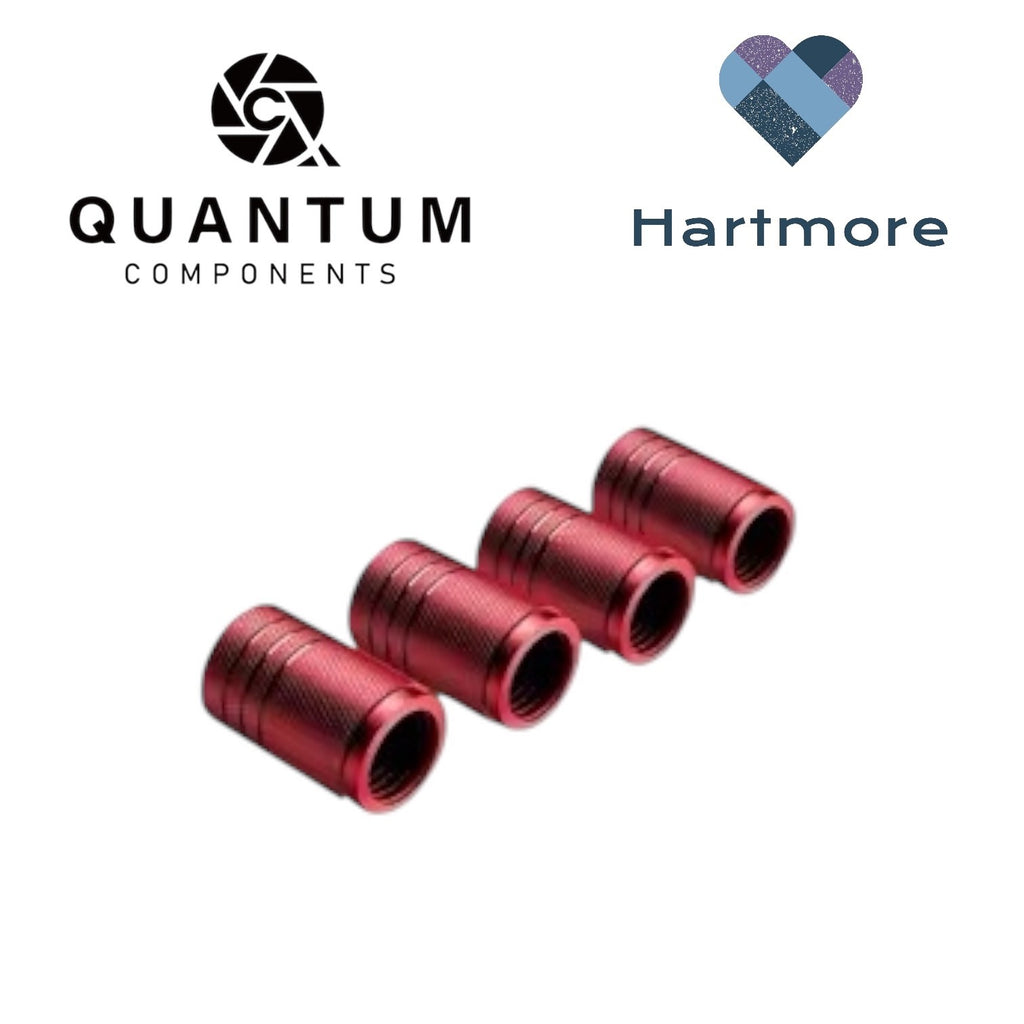 Alloy Tyre Valve Dust Caps (x4) - Universal Fit For All Cars, Bikes, Motorbikes
