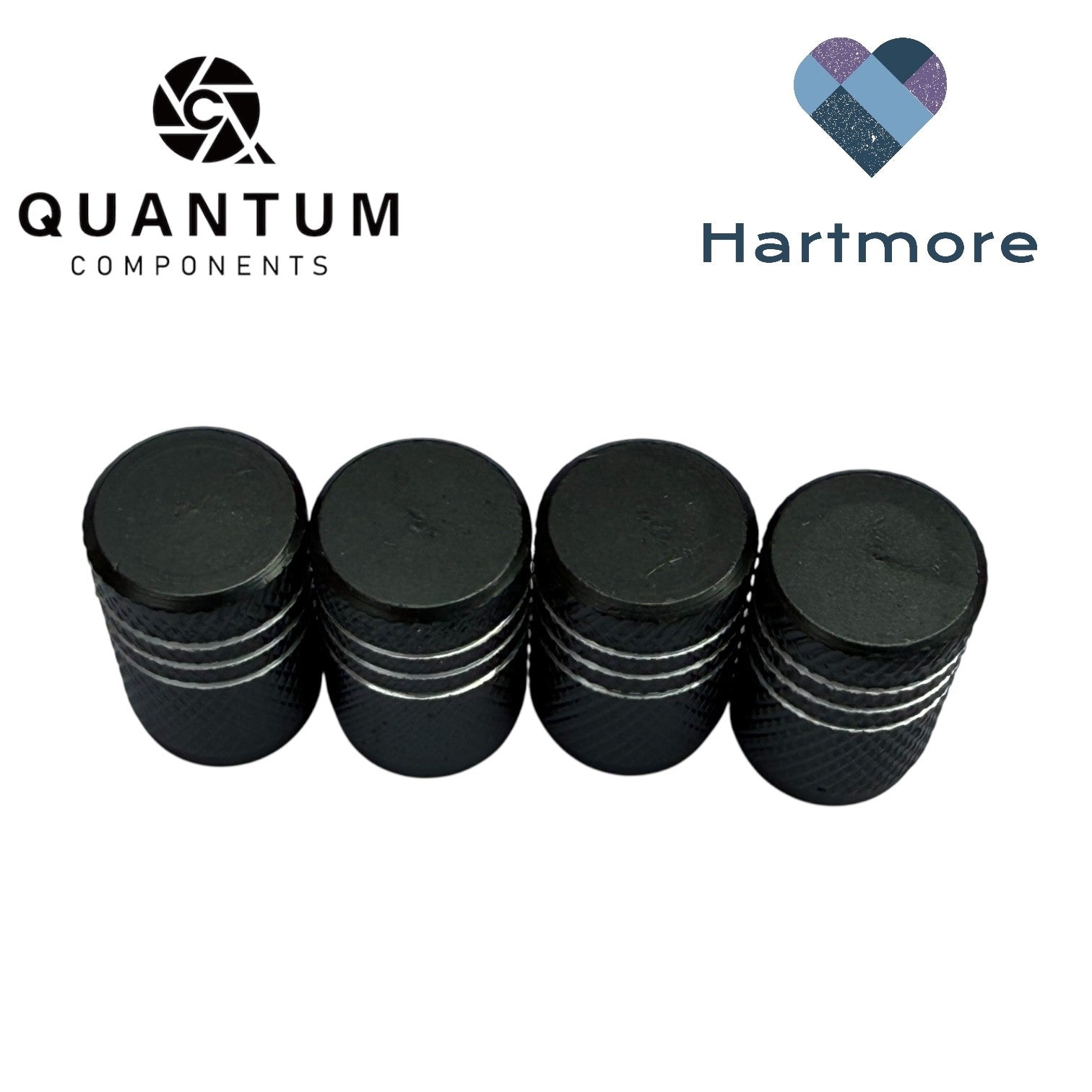 Alloy Tyre Valve Dust Caps (x4) - Universal Fit For All Cars, Bikes, Motorbikes