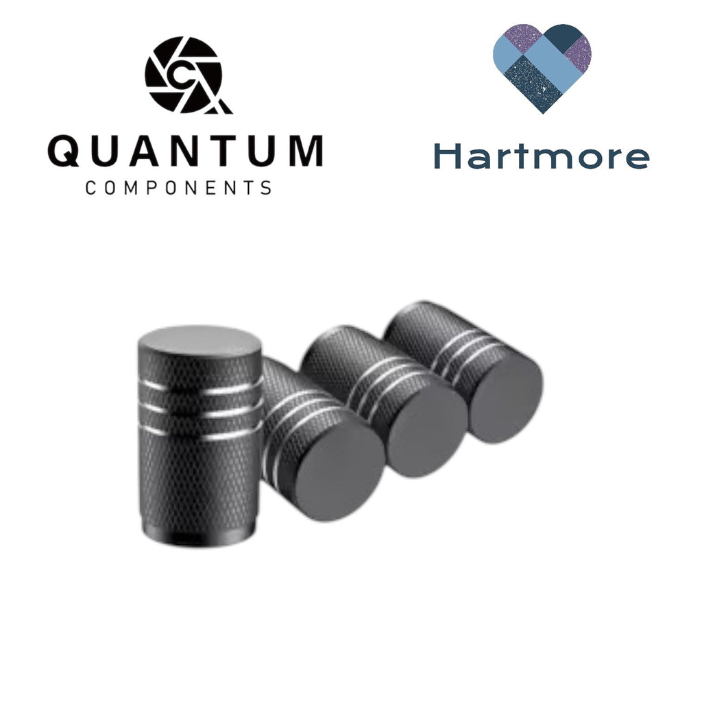 Alloy Tyre Valve Dust Caps (x4) - Universal Fit For All Cars, Bikes, Motorbikes