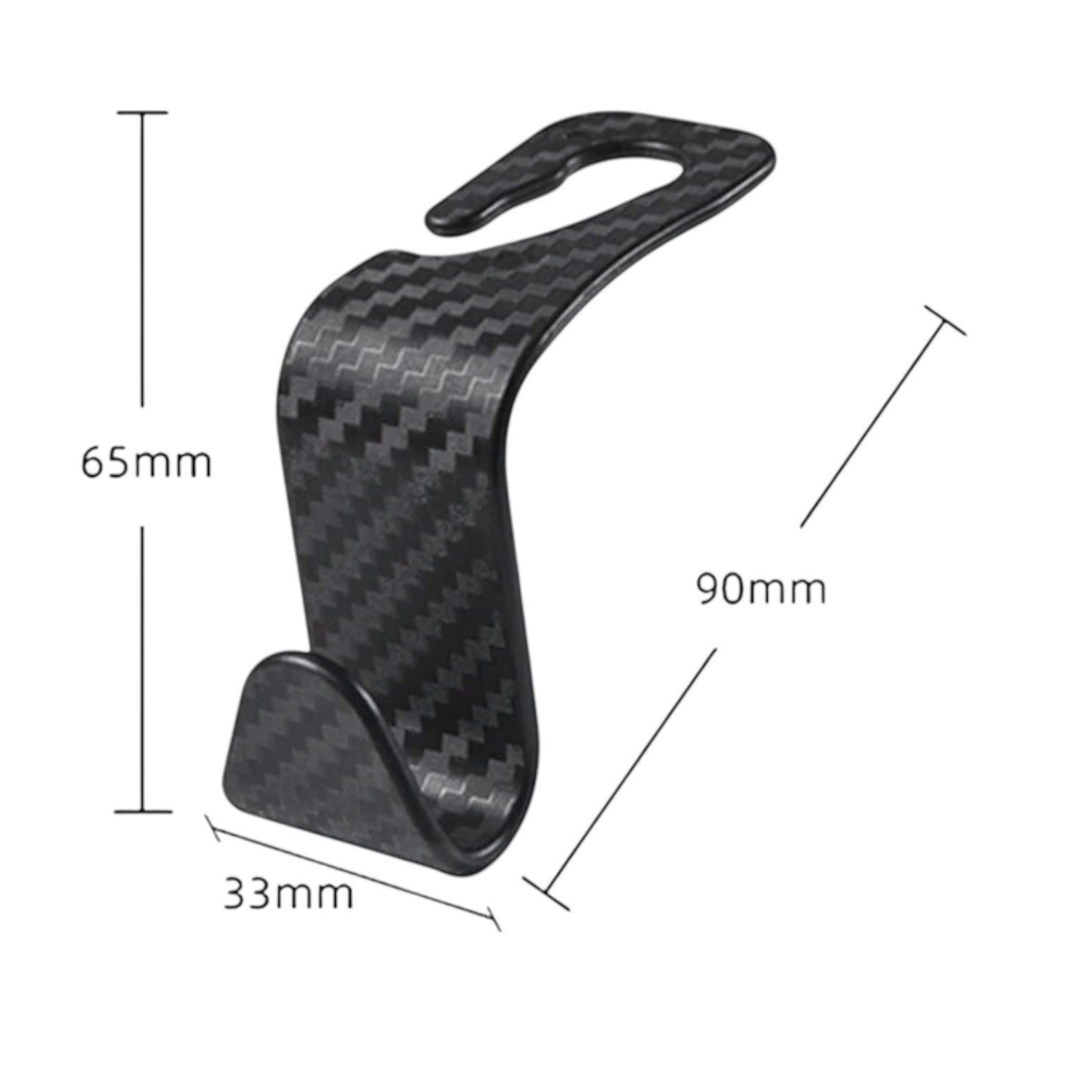 4PCS Carbon Fibre Auto Back Seat Headrest Hook Storage Hanger Car Accessories