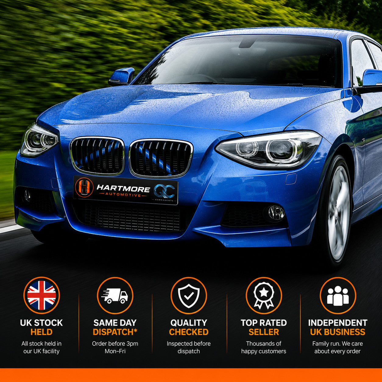 BMW Front Crossmember Decorative Trim Covers  | Premium Aftermarket