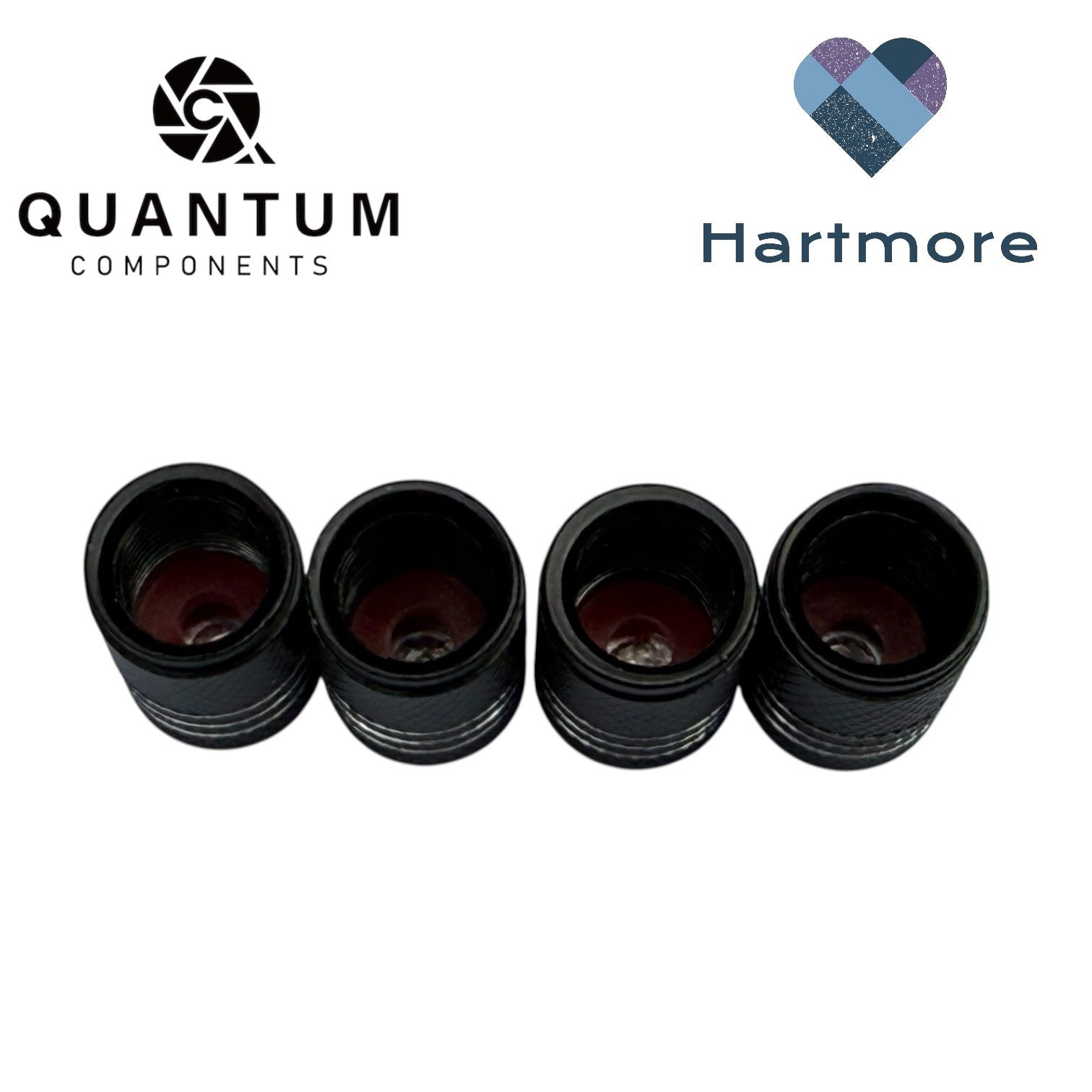 Alloy Tyre Valve Dust Caps (x4) - Universal Fit For All Cars, Bikes, Motorbikes