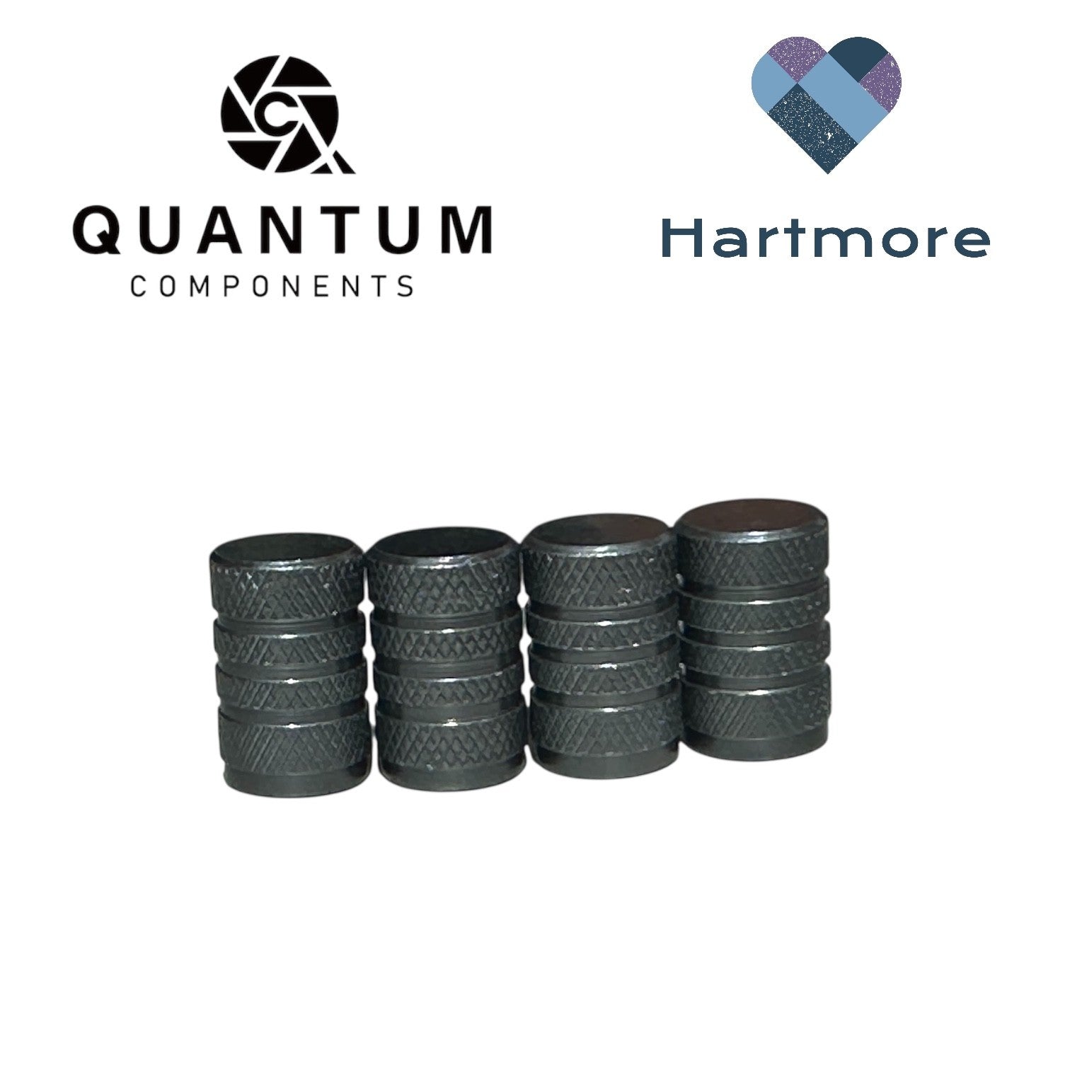 Alloy Tyre Valve Dust Caps (x4) - Universal Fit For All Cars, Bikes, Motorbikes