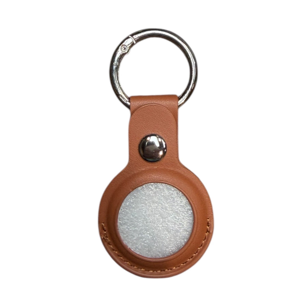 AirTag Case For Air Tag Cover Tracker PU LEATHER Car Key Chain Ring Holder