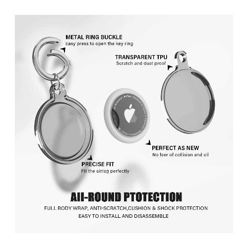 AirTag Keyring Case AirTag Holder for Apple AirTag Waterproof Protective Single